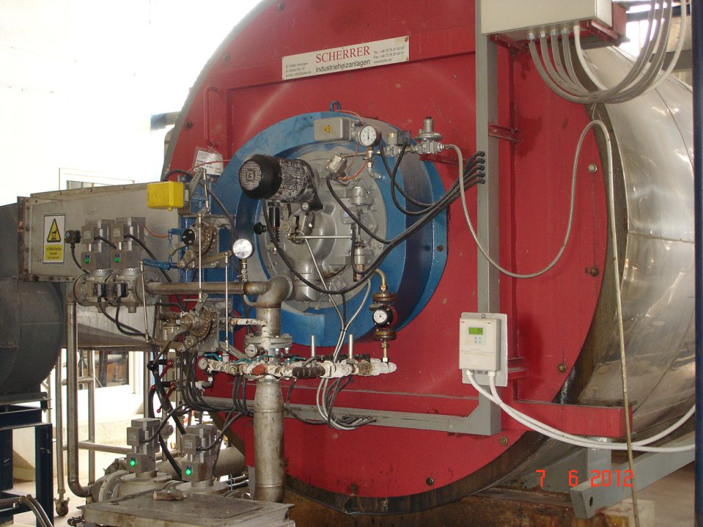 Biogas-boiler